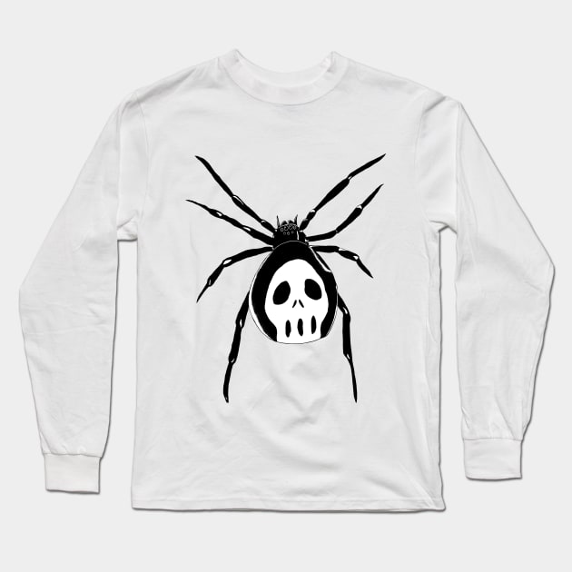 Black widow Long Sleeve T-Shirt by TuaPortal